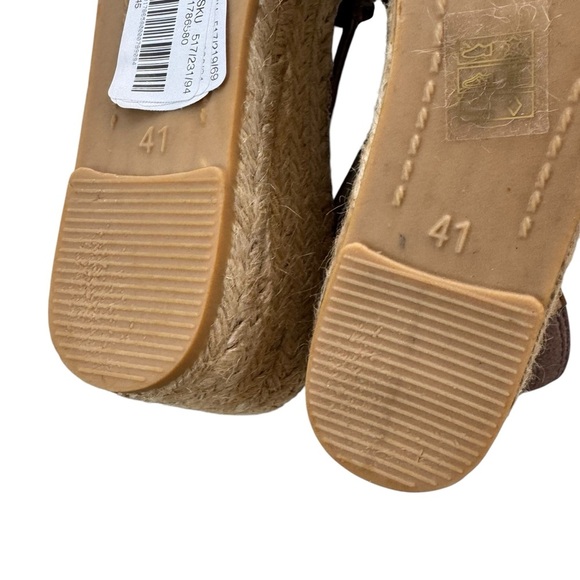 Toni Pons Espadrille Tremp Taupe Wedge Sandals Taupe Size 10 NWT - Picture 9 of 13